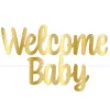 Gold Welcome Baby Streamer