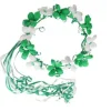 Green and White Flower Crown