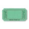 Green Blank Ticket Roll