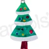 Green Christmas Tree Tin Ornament