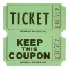 Green Double Ticket Roll