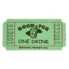 Green Drink Ticket Roll