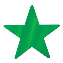 9" Green Foil Star