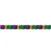 Green, Gold, and Purple Diamond Fringe Drape