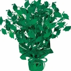 Green Graduation Cap Centerpiece