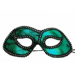 Green Mask with Lace