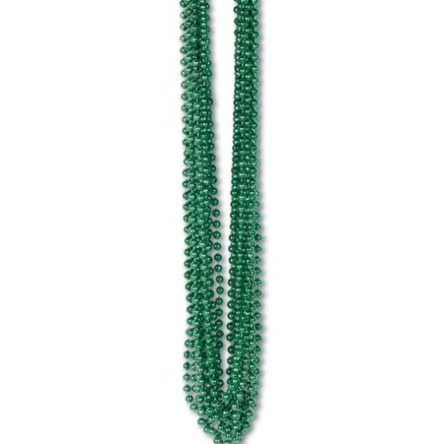 Green Metallic Bead Necklaces