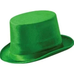 Green Vel-Felt Top Hat