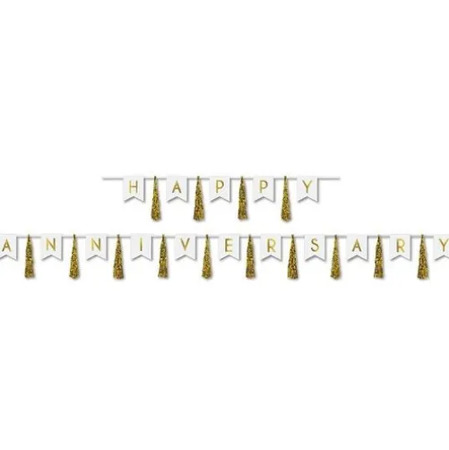 Happy Anniversary Tassel Streamer