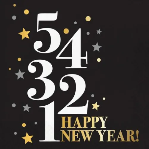 Happy New Year Countdown Lunch Napkins