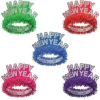Happy New Year Fringed Tiara Assorted Colors
