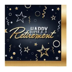 Happy Retirement Luncheon Napkins