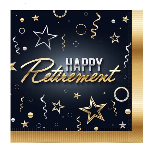 Happy Retirement Luncheon Napkins