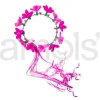 Hot Pink and Pink Flower Crown