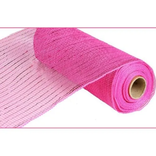Hot Pink Metallic Mesh Roll