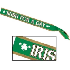 Irish For A Day Satin Sash