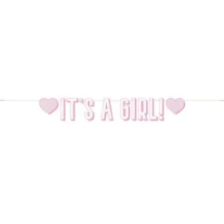 It's A Girl Letter Banner