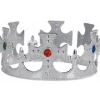 Jeweled Silver King's Crown