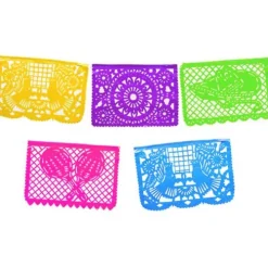 Jumbo Neon Plastic Picado Banner