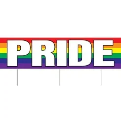 Jumbo Pride Plastic Yard Sign
