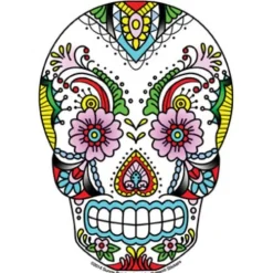 Lace Sugar Skull Sticker