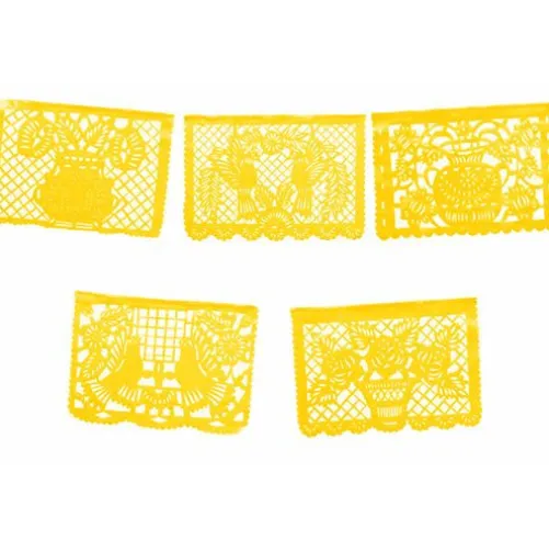 Large Golden Yellow Plastic Picado