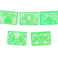 Large Light Green Papel Picado