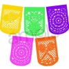 Large Neon Paper Party Flags
