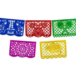 Large Paper Picado Banner- Multicolor