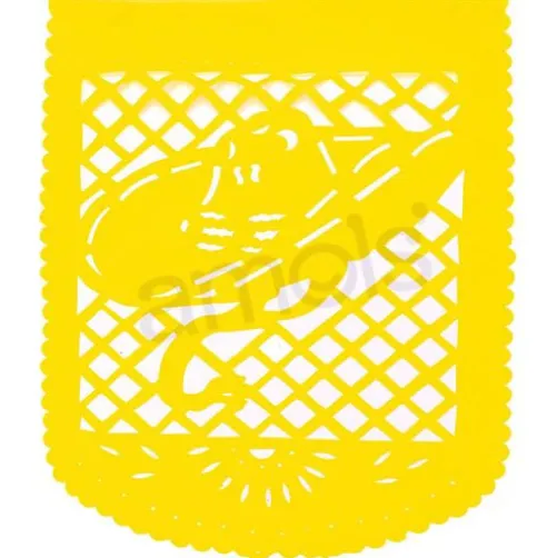 Large Paper Picado Party Flags