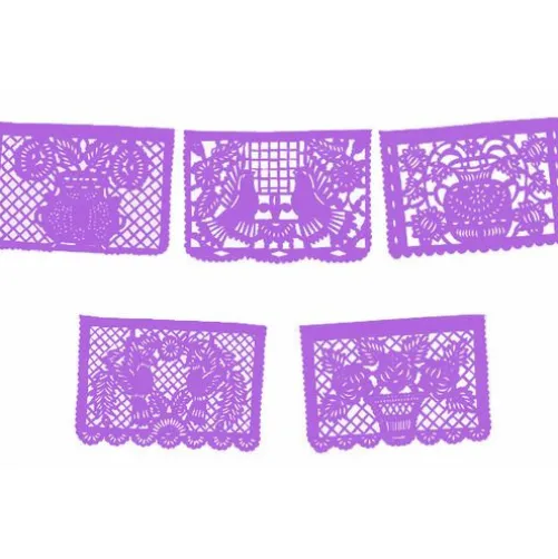 Large Paper Purple Picado
