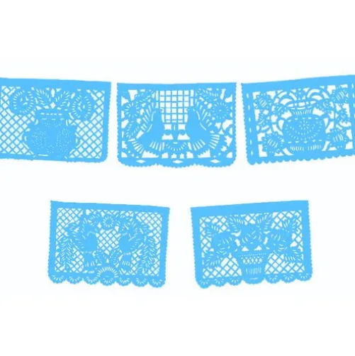 Large Paper Turquoise Picado