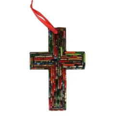 Large Recycled Bangle Cross