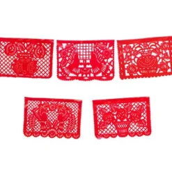 Large Red Plastic Picado