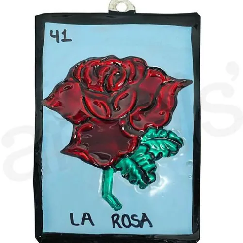 La Rosa Tin Ornament