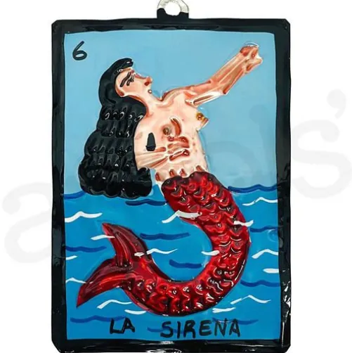 La Sirena Tin Ornament