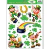 Leprechaun & Shamrock Clings