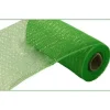 Lime Green Metallic Mesh Roll