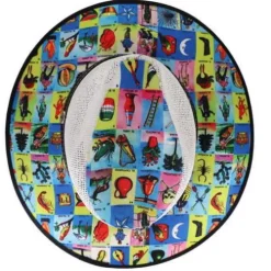Loteria Straw Fedora Hat