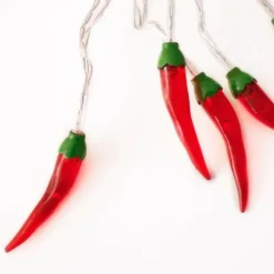 10L Warm LED Chili Shaped String Light