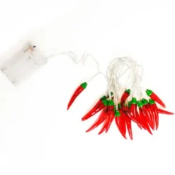20L Warm LED Chili Shaped String Lights