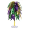 Mardi Gras Feather Cascade Centerpiece
