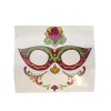 Mardi Gras Full Face Tattoo