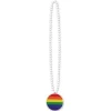 Medallion Rainbow Bead Necklace