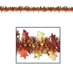 Metallic Autumn Leaves Garland