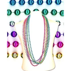 48" Metallic Bead Necklace
