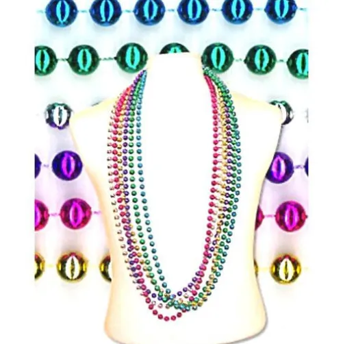48" Metallic Bead Necklace