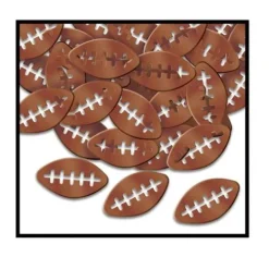 Metallic Football Confetti