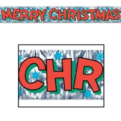 Metallic Merry Christmas Banner
