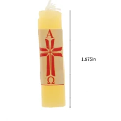 Mini Candle with Cross 2pkg